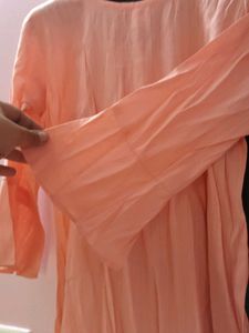 Small Peach Kurta For Women Unworn
