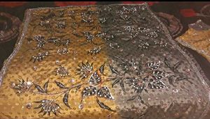 Beautiful Heavy Bridal Saree With Blouse