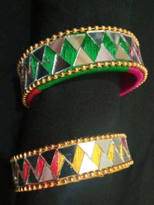 mirror work bangles