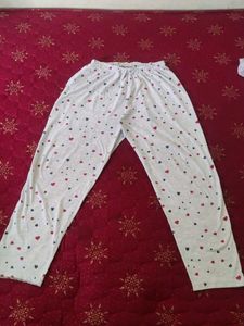 Heart Print Pajama Set night suit