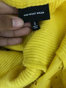 Who What Wear Yellow Top