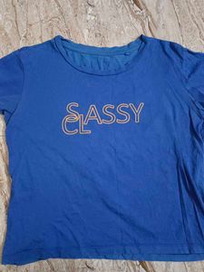 Classy Blue Graphic Tee