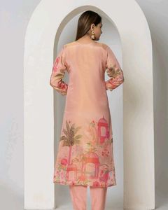 Party Wear Kurta Set With Fabric Chinon