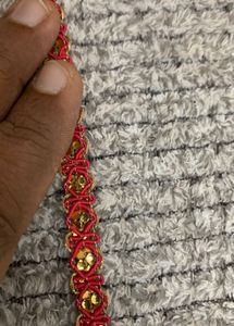 50% Clearance Sale Pink Thin Lace Border