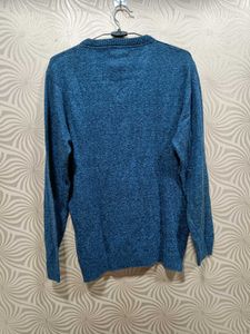 Blue V-Neck Sweater