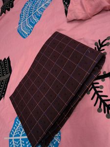 New Maroon Suit Set Semi-Stitched