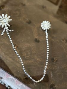 Floral Rhinestone Saree Brooch