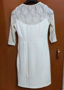 Elegant White Lace Dress