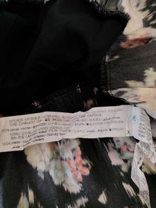 ZARA Ruffled Print Dress