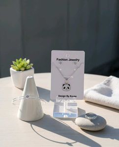 Trendy Panda Jewelry Set