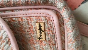 Berrylush Pink Tweed Sling Bag