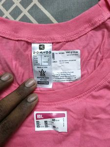 Pink Sports Tshirt For Women