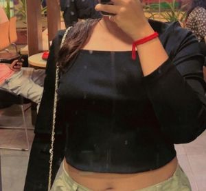 Black Long Sleeve Top