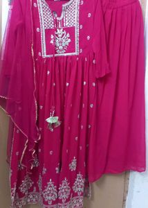 Rose Pink Nayra Party Wear Suit