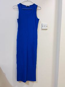 Blue Midi Bodycon Dress
