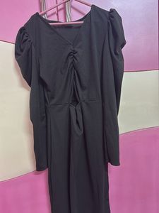 Chic Black Midi Dress