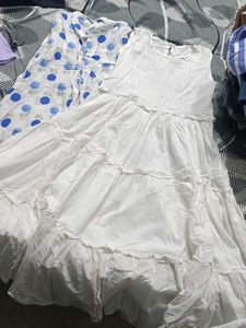 White Dress With Shrug