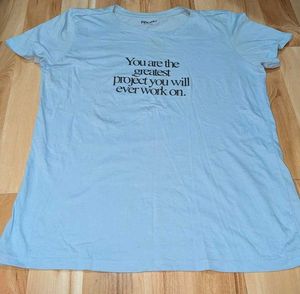 Inspirational Graphic Tee - Light Blue