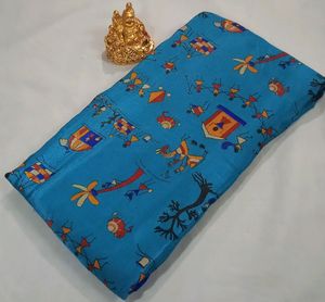 🆕 Warli Creape Silk Saree ❤️❤️