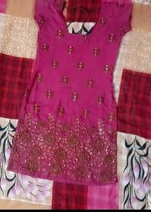 SQUARE NECK KURTI WITH Olive Green CHURODAR SETS