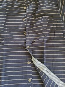 Navy Blue Shirt Horizontal Line
