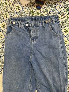 Urbanic Blue Jeans with Button Detail