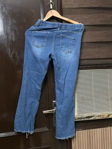 Ripped Bootcut Jeans