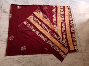 Set of 2 Red and Maroon SHAWLS