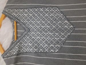 Grey Simple Design Kurti