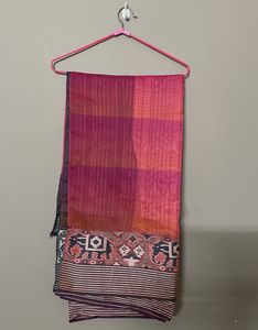 Pink Bengal Cotton  Sari