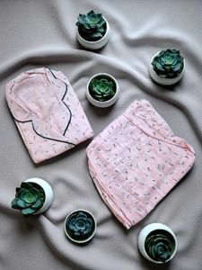 Korean Cute Pink Night Suit