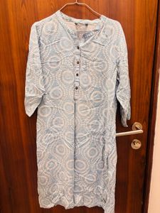 Blue Printed Kurta