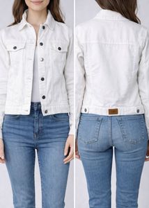 🤍 White Denim Jacket – Gently Used, Excellent Con