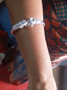 Silver Tone Nanthi Sivan Men Bangle.