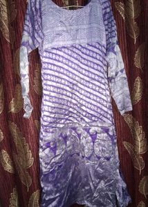 Purple Embroidered Kurta Set