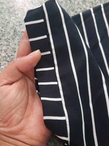 Striped Crop Shirt For Women