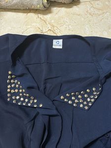 Elegant Navy Blue Dress