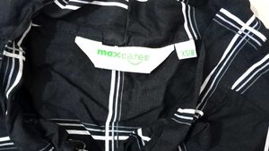 Black &amp; White Plaid Top