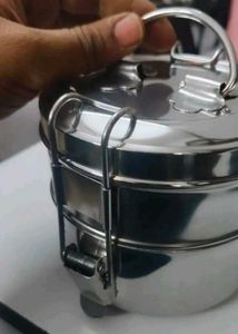 Brand New 2 Tier Steel Tiffin Box