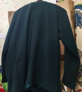 Green Casual Coat