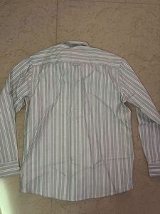 MAVIE Striped Long Sleeve Button-Down Shirt