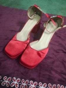 Red Platform Heels