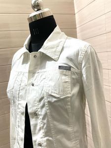 GUESS Imported White Denim Jacket