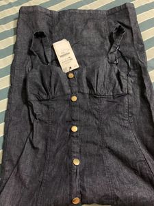 Zara Denim Button-Down Dress