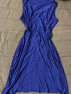 Elegant Blue Embellished Dress