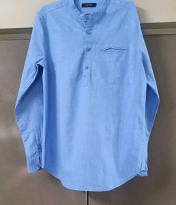 Light Blue Long Sleeve Kurta Shirt