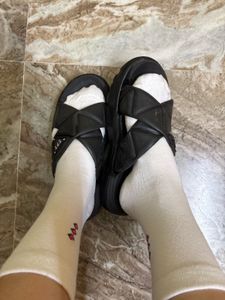 Black Platform Sandals