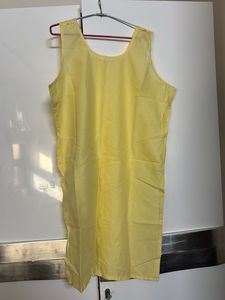 Yellow black Kaaftan with inner