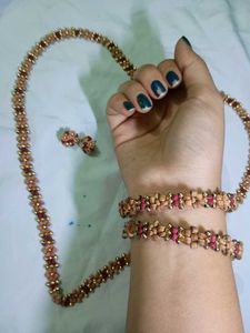 wooden beads Jewellery Set