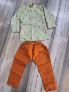 Pista Green Traditional Wear For Boys